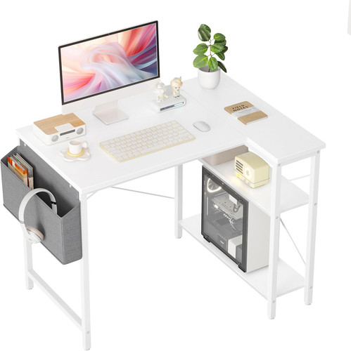 Shaped corner desk 100x70 - l,