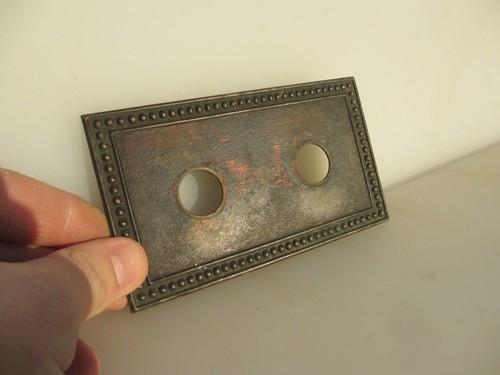 Vintage brass light switch - vintage,