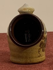 Guernsey Pottery Miniature Floral Salt Pig App 9cm Tall