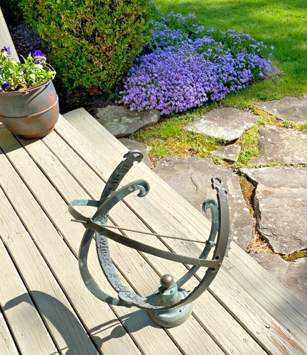 Solid bronze brass armillary - /,