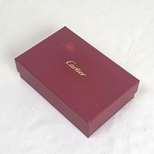 Cartier red leather goods - leather, box