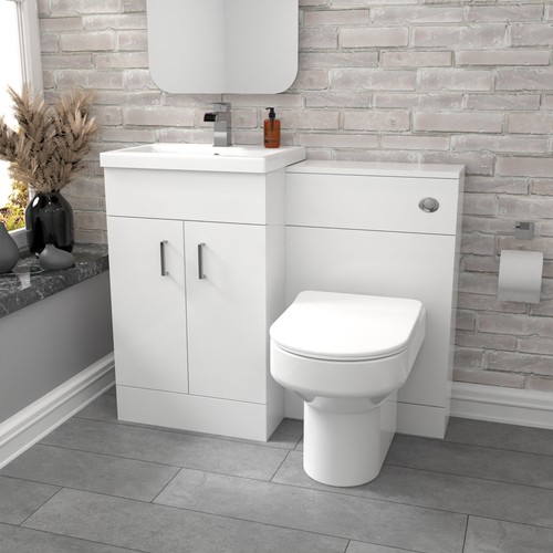 Nes home white vanity - nes, basin