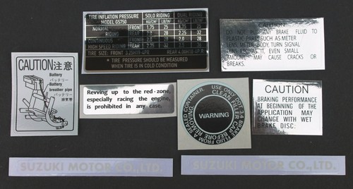 Suzuki gs750 set decals - suzuki,