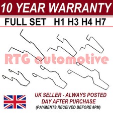 HEADLAMP HEADLIGHT DIP DIPPED BEAM HEAD LAMP BULB RETAINING SPRING CLIP H1 H4 H7