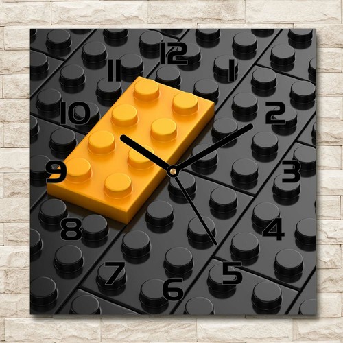 Glass wall clock 30x30 lego - 30x30,