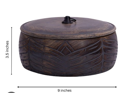 Wooden roti hot box pc - wooden,