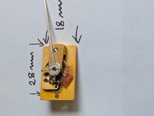 Carriage clock escapement - carriage,