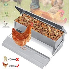5KG Automatic Treadle Chicken Feeder Poultry Self Opening Ratproof Outdoor Metal