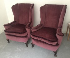 2x Vintage Velvet Purple