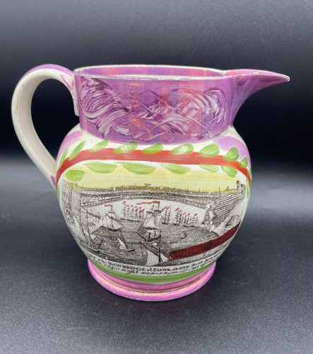 Sunderland lustre jug - ~, view