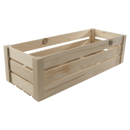 Plain wooden slatted fruit - plain,