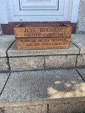 Rustic Wooden Crate “Jean Rousseau Truffle Exporter”