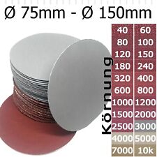 Fine grinding discs Velcro grinding blades sandpaper eccentric 75 100 125 150 mm