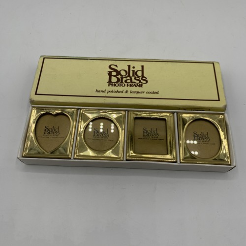 Solid brass mini easel back - brass,