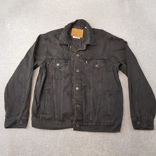 Levis denim jacket large black - denim,