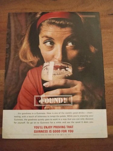Guinness original 1964 print - original,