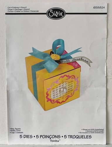 Sizzix dies square - dies, box