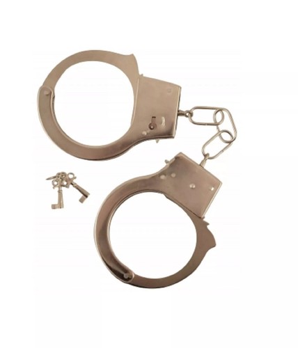 Metal handcuffs with - handcuffs, keys