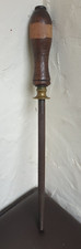 ANTIQUE VINTAGE CAST STEEL BUTCHER'S SHARPENING STEEL LENGTH 15"