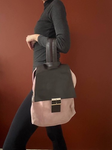 Marta ponti pink - brown, suede