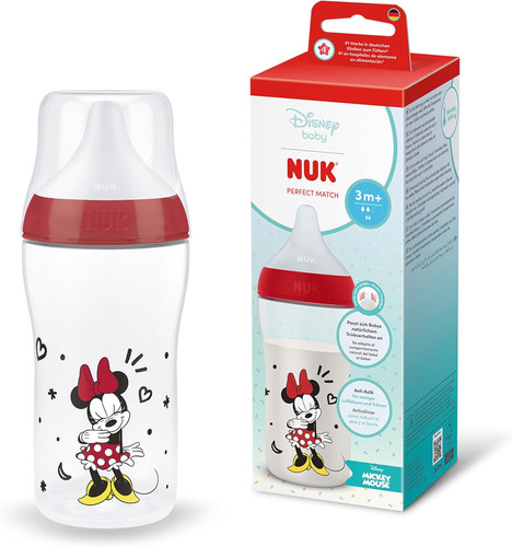 Nuk minnie mouse baby bottle - minnie,