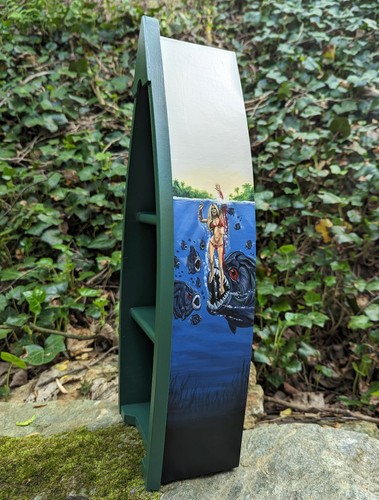 Hand painted piranha - painted,