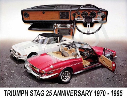 Triumph stag 1258 sign - 10, x