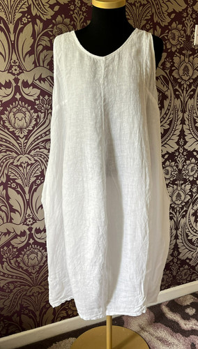 White 100 linen italian - white,