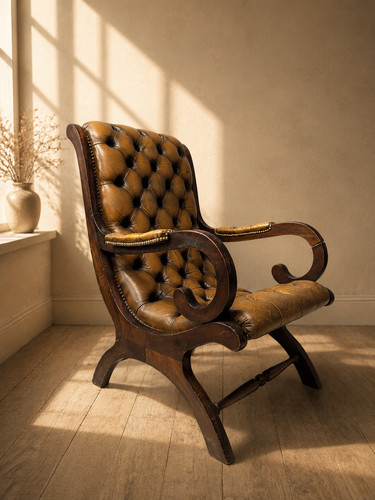 Chesterfield armchair vintage - armchair,