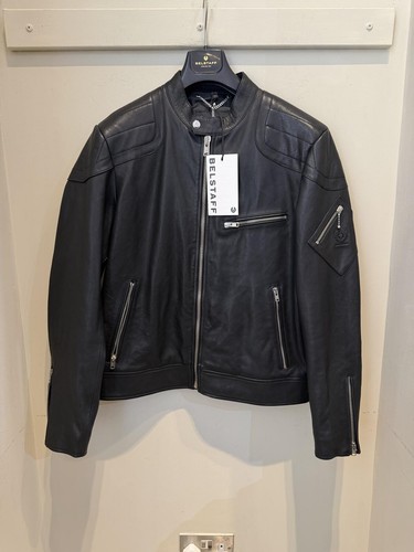 Belstaff black leather - belstaff,
