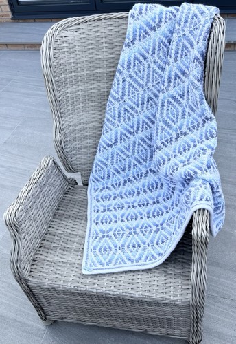 Handmade crochet throw blanket - handmade,