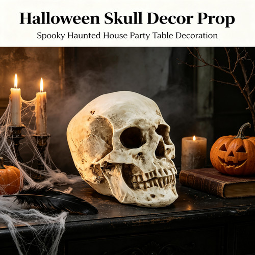 Human skull replica resin - human,