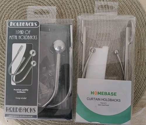 Curtain holdbacks 2 pairs - holdbacks,