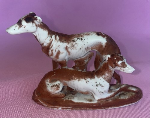 Antique staffordshire whippet - staffordshire,