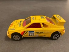 MAJORETTE No 202 PEUGEOT 405 T 16 RALLY CAR YELLOW RACING 6S WHEELS VGC