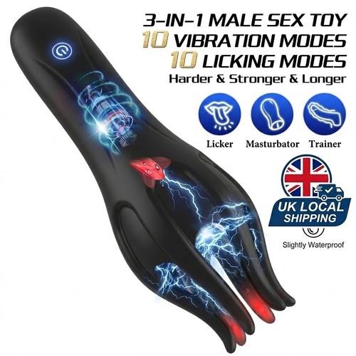 Automatic masturbator licking - masturbator,