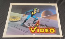 Original Production Cel Commander Video Original Background Art Sci Fi