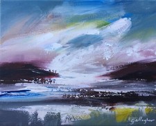Original Painting Contemporary Storm Art Original Martin Gallagher Collectible.