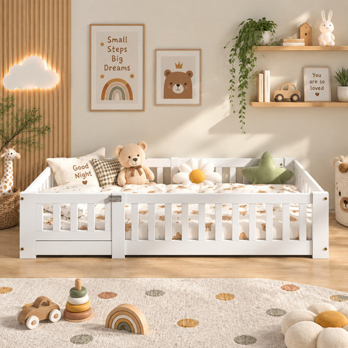 Toddler floor bed 90x190 - floor, cm