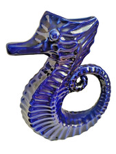Beautiful Price Kensington blue pottery seahorse jug