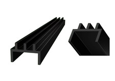 4mm Glass Clip On Vivarium Track/Vivarium Runners Top & Bottom 90cm Lengths