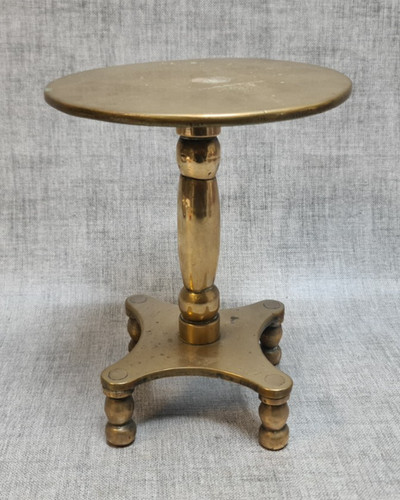 Vintage brass pedestal stand - vintage,