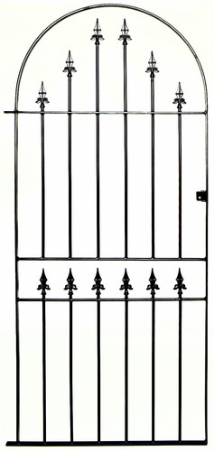 Wrought iron metal garden side - iron,
