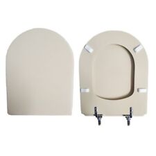 Toilet Seat Clodia Dolomite Wood Coated in Polyester Resin Champagne