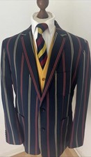 Jasper Conran Boating Blazer Striped Regatta Mod 60’s Cruise Races Size 46R