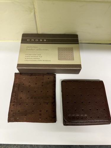 Cross folded coin case - coin,