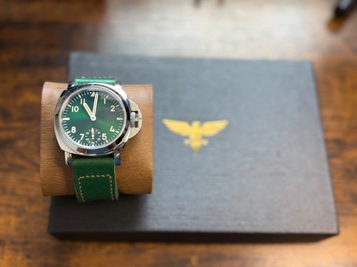 44mm military style watch - military,