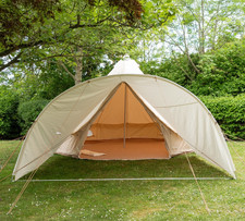 Curved Bell Tent Awning –