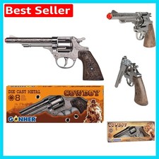 Durable Diecast 8 Shot Cowboy Cap Gun by Gonher – Perfect for Imaginative Play