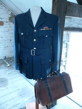 named ORIGINAL  RAF  WWII Flying Officers JACKET with ribbons